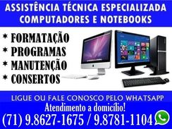 Conserto de Computadores, Manutenção ,formatação