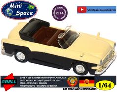 Grell Modell 1956 Veb Sachsenring P240 Cabriolet 1/64