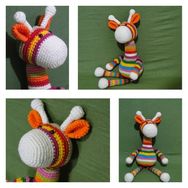 Amigurumi Girafa Colorida