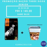 Ração para Cachorro Three Dogs Sênior