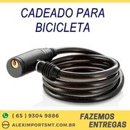 Cadeado para Bicicleta com Chave 8mm 100 Centímetros Bicicreta