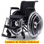 Cadeira de Rodas Ortobrás, com Pequenas Adaptações de Bateria e Ajust