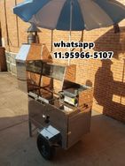 Carrinho de Churrasco Lanche Hotdog Cachorro Quente