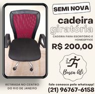 Cadeira para Escritório em Tela- Semi Nova