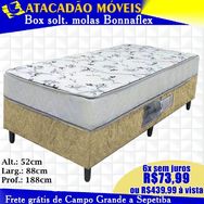 Cama Box Solteiro Molas Bonnaflex