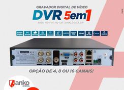 Dvr Anko 8 Canais 5 em 1 Flex