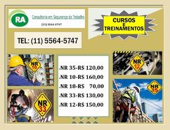 R$ 160,00 Curso Nr 10 Barra Funda e Pirituba Nr 10 - 160,00