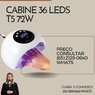 Cabine de Unha Sun T5 72w 36 Leds Bivolt Uv e Led Dual Luz