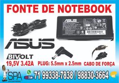 Fonte Carregador Notebook e Netbook Asus em Camaçari BA