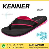 Chinelo Masculino Sandália Kenner Rosa Kivah