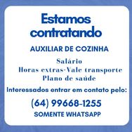 Estamos Contratando Auxiliar de Cozinha