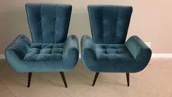 Vendo 2 Poltronas em Suede Azul