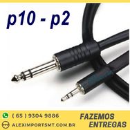 Cabo P10 para P2 Tblack P10 Macho P2 Macho Adaptador Cabu P10 P2