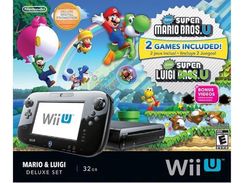 Nintendo Wii u Deluxe Set: Super Mario & Luigi - Black 32gb