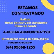 Contrata-se Auxiliar Administrativo