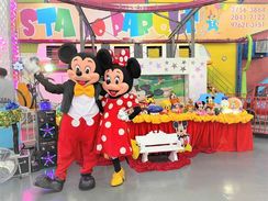 Personagens Mickey e Minnie Cover Festa Infantil