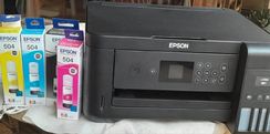 Impressora Multifuncional Epson L4160+ 4garrafas de Cartucho Originais