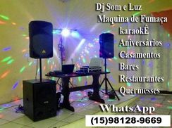 Dj Som Luz Máquina de Fumaça e Karaokê