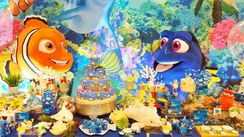 Nemo e Dory Cover Personagens Vivos Fundo Mar