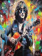 Fotos Similares: Quadro Decorativo Guitarristas do Rock - John Lennon 