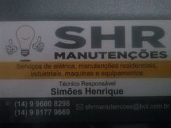 Shr Manutenções.elétrica, Hidráulica e Manutenção