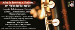 Aulas de Sax, Flauta, Clarinete e Gaita em Higienópolis e Região