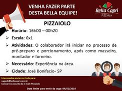 Vagas para Pizzaiolo