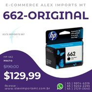 Cartucho de Tinta Hp 662 Preto Original - Cartuxo Cz103ab