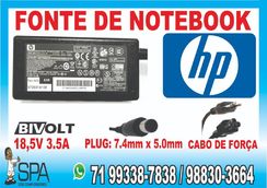 Fonte Carregador para Hp All in One 19v 7.89a 150w Plug 7.4mm X 5.5mm