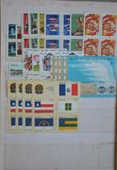 Selos Comemorativos do Brasil Ano 1981 Coleção em Quadras e Editais