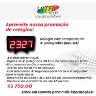 Relógio com Temperatura 4 Polegadas