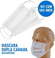 Máscaras Descartáveis - 500 Unidades