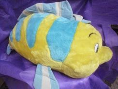 Flounder Linguado Pelúcia Gigante 70 Cm Pequena Sereia Peixe Disney