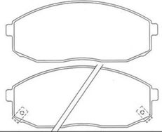 Pastilha Freio Dianteira Kia Besta GS 3.0 04/ em Diante