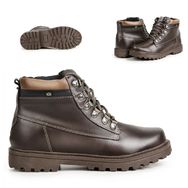 Bota Coturno Adventure Masculina Couro Legítimo