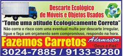 Descarte de Móveis Eletrodomésticos e Objetos Usados