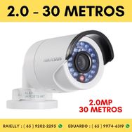 Câmera de Segurança Bullet Ip Hikvision Infravermelho 30 Metros 2.0mp