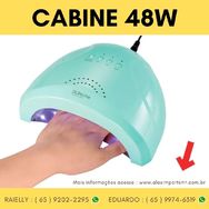 Cabine Led Uv 48w Sun One Fundo Metalizado