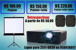 Projetor Telão Retroprojetor Data Show Retrospectivas