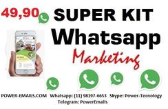 Super Mega Kit Whatsapp Marketing Envios em Massa 2018