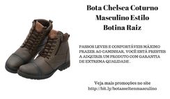 Bota Chelsea Coturno Masculino Estilo Botina Raiz