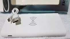 Carregador Wireless sem Fio Qi Bateria 10000mah Branco