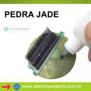 Pedra Jade para Suporte Cola Alongamento Extensão Cílios