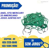 Anel do Motor Mercury Std 25 Americano + Jogo Juntas Kit