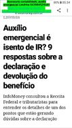 Auxilio Emergencial Dirf 2021 - Deve Ser Declarado Imposto Renda