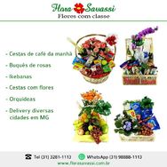 Orquídeas Cesta para Casamento, Cesta de Frutas, Entrega em Contagem