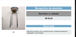 Banquinho de Alumínio