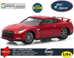 Greenlight 2014 Nissan Gt-r (r35) Cor Vermelho 1/64