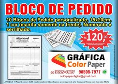 Promoção - Bloco Pedido 15x20cm