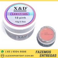 Gel Pink 18 Xed para Unhas Led Uv Unha Gel 15gr X e D Cuiabá